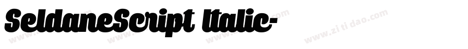 SeldaneScript Italic字体转换